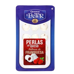 EL PASTOR perlas de queso rellenas de frambuesa bandeja 125 gr