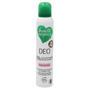 BONTE desodorante perfume fresco 0% sales de aluminio spray 200 ml