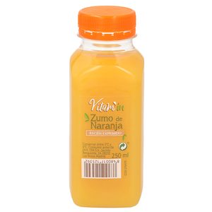 Zumo de naranja recién exprimido botella 250 ml