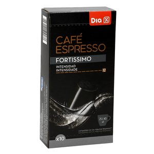 DIA café expresso fortissimo 10 cápsulas caja 53 gr 