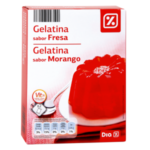 DIA gelatina sabor fresa caja 170 gr