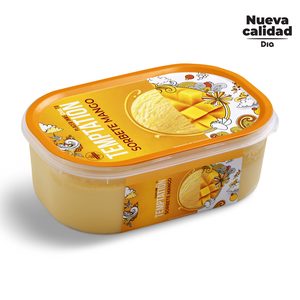 DIA TEMPTATION helado sorbete de mango barqueta 600 gr