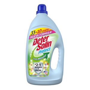 DETERSOLÍN detergente máquina líquido lavado mixto botella 33 + 10 lv