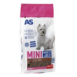 AS alimento  para perros  de razas pequeñas cordero arroz bolsa 2 kg