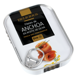 DIA DELICIOUS filetes de anchoa en aceite de oliva lata 55 gr