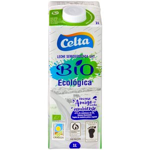 CELTA leche semidesnatada Bio ecológica envase 1 lt