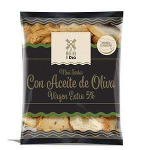EL MOLINO DE DIA mini tostas con aceite de oliva virgen extra bolsa 90 gr