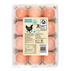 Huevos frescos categoría A clase M estuche 12 uds