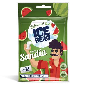 DIA ICEBERG chicle sabor sandía sin azúcar bolsa 45 gr
