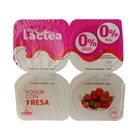 DIA LACTEA yogur con fresa doble 0% pack 4 unidades 115 gr