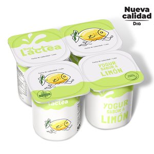 DIA LACTEA yogur sabor limón pack 4 unidades 125 gr