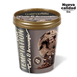 DIA TEMPTATION helado de café y brownie tarrina 350 gr