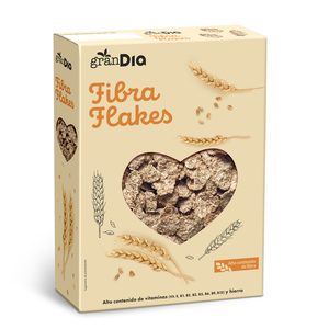 DIA GRANDIA cereales fibra flakes caja 375 gr