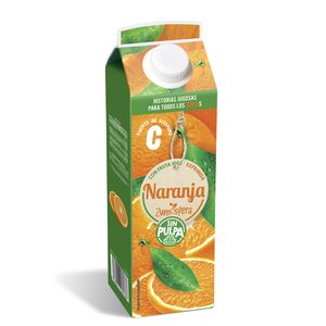 DIA ZUMOSFERA zumo de naranja 100% sin pulpa envase 1 lt