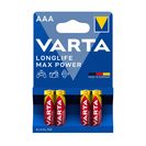 VARTA Longlife pila alcalina max power AAA blíster 4 uds