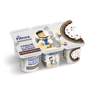 DIA FIDIAS yogur griego stracciatella pack 6 unidades 125 gr