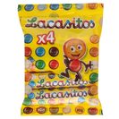 LACASITOS chocolate tubo pack 4 uds 80 gr 