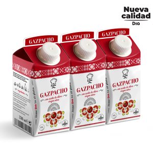 DIA AL PUNTO gazpacho pack 3 unidades de 330 ml