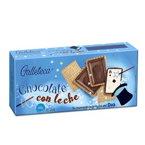 DIA GALLETECA galleta cubierta de chocolate con leche paquete 150 gr