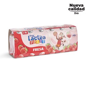 DIA LACTEA yogur líquido de fresa pack 12 unidades 100 gr