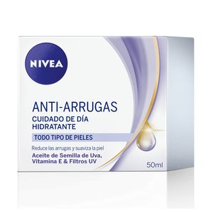 NIVEA crema de día hidratante antiarrugas todo tipo de piel tarro 50 ml